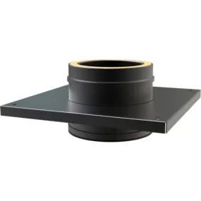 Nedco DW Ø 125 mm console plaat zwart