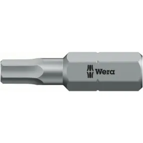 WERA 1/4" HEXPLUS INBUS BIT  2.5X25MM
